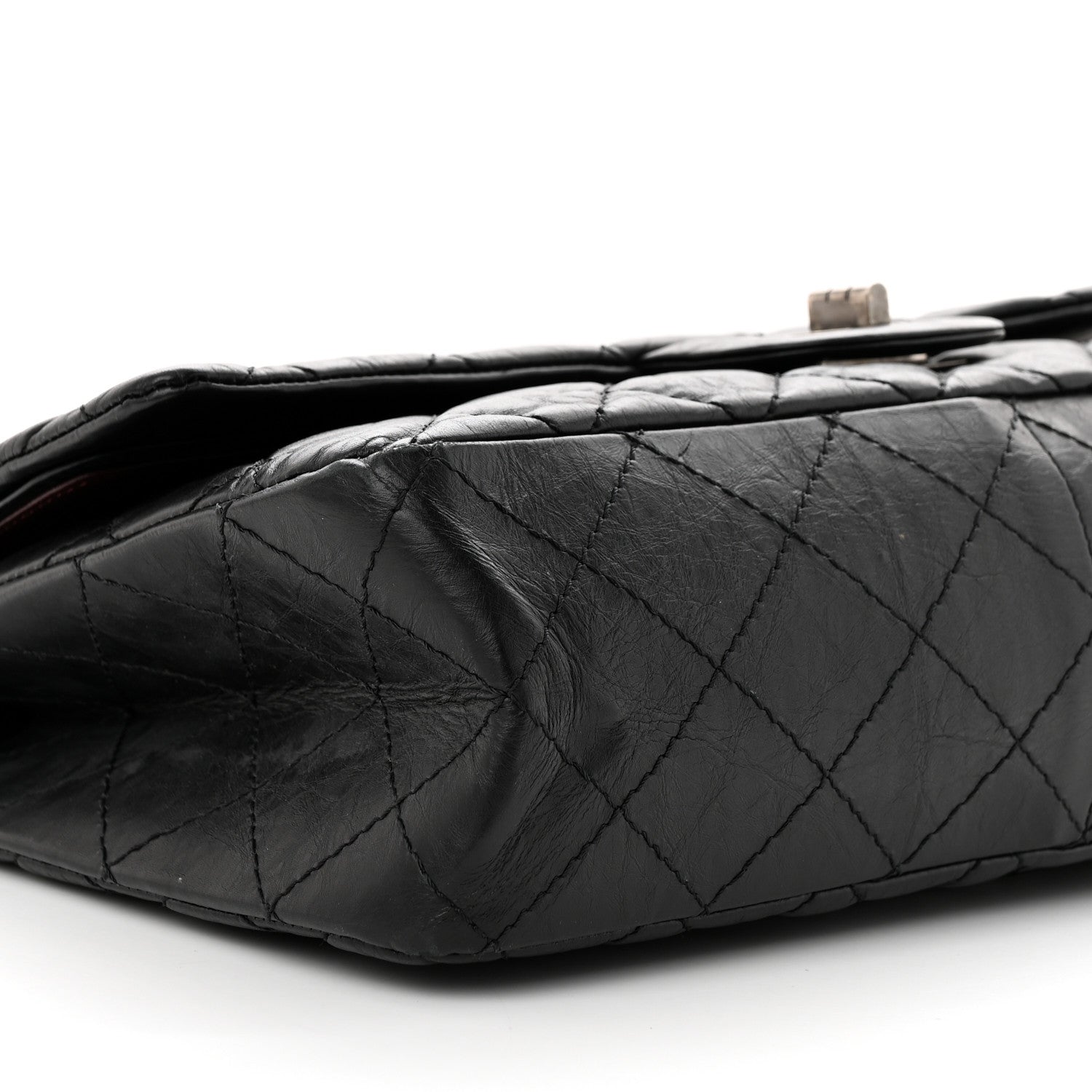 Chanel Aged Calfskin Quilted 2.55 Reissue 227 Flap Black 9 of 13