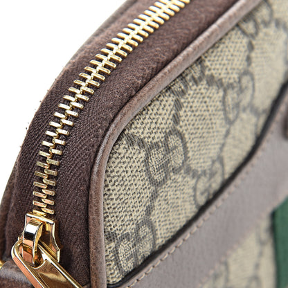 Gucci GG Supreme Monogram Ophidia Phone Case Wristlet Brown 8 of 10