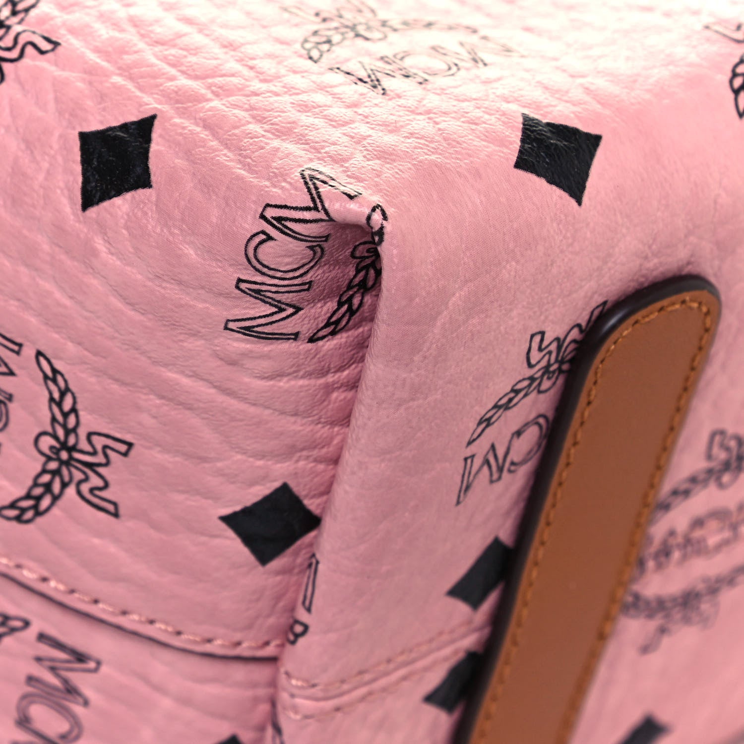 MCM Visetos Medium Klara Hobo Soft Pink 7 of 14
