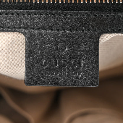 Gucci Guccissima Medium Bree Foldover Tote Black 6 of 11