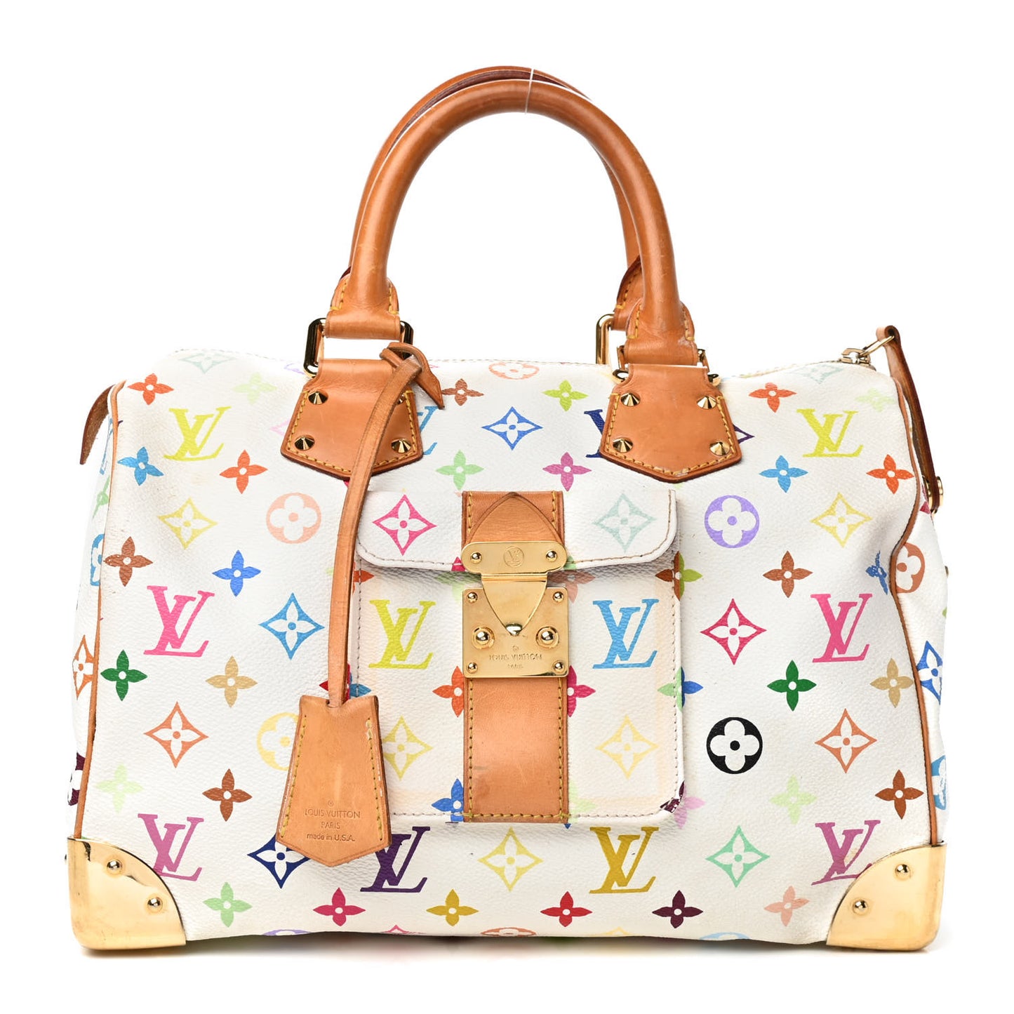 Monogram Multicolor Speedy 30 White