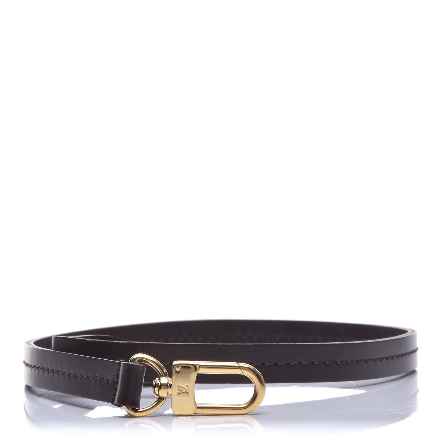Louis Vuitton Calfskin Pochette Accessories Strap Brown 1 of 4