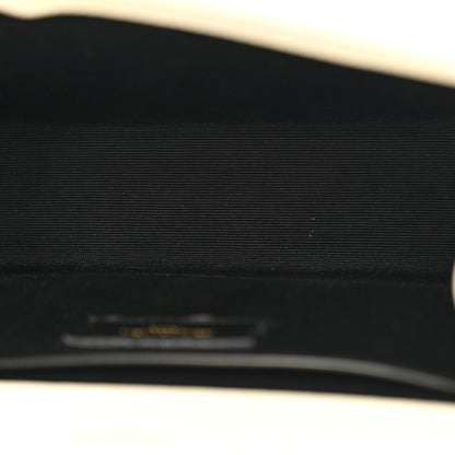 Saint Laurent Grain De Poudre Textured Mixed Matelasse Medium Triquilt Monogram Satchel Crema Soft 5 of 12
