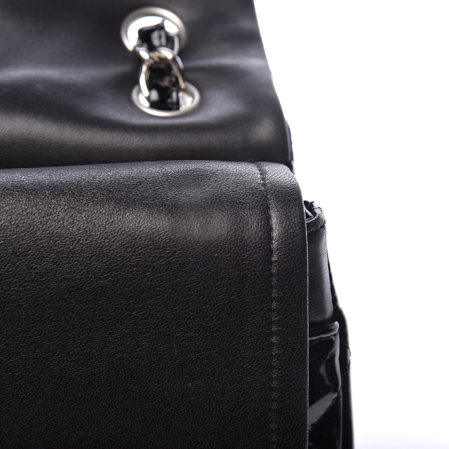 Chanel Patent Quilted Jumbo Double Flap Black 11 of 15
