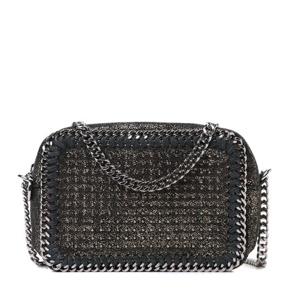 Stella McCartney Metallic Shaggy Deer All Over Studs Falabella Crossbody Camera Bag Black 1 of 7