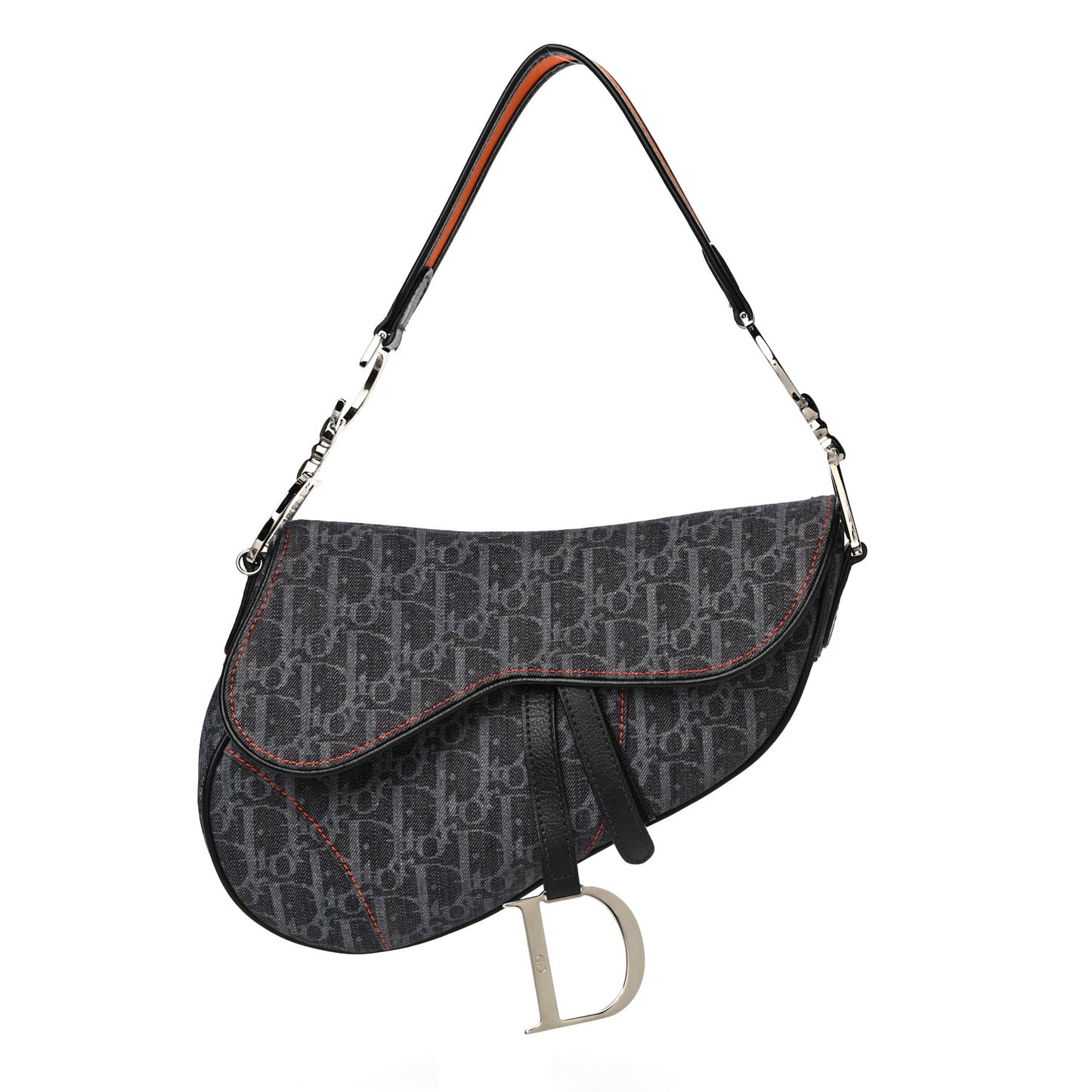 Denim Monogram Flight Saddle Bag