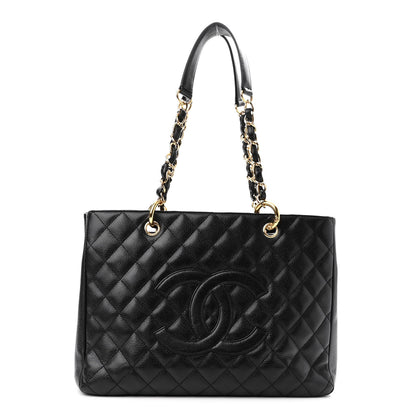 Chanel Caviar Quilted Grand Shopping Tote GST Black 1 of 11