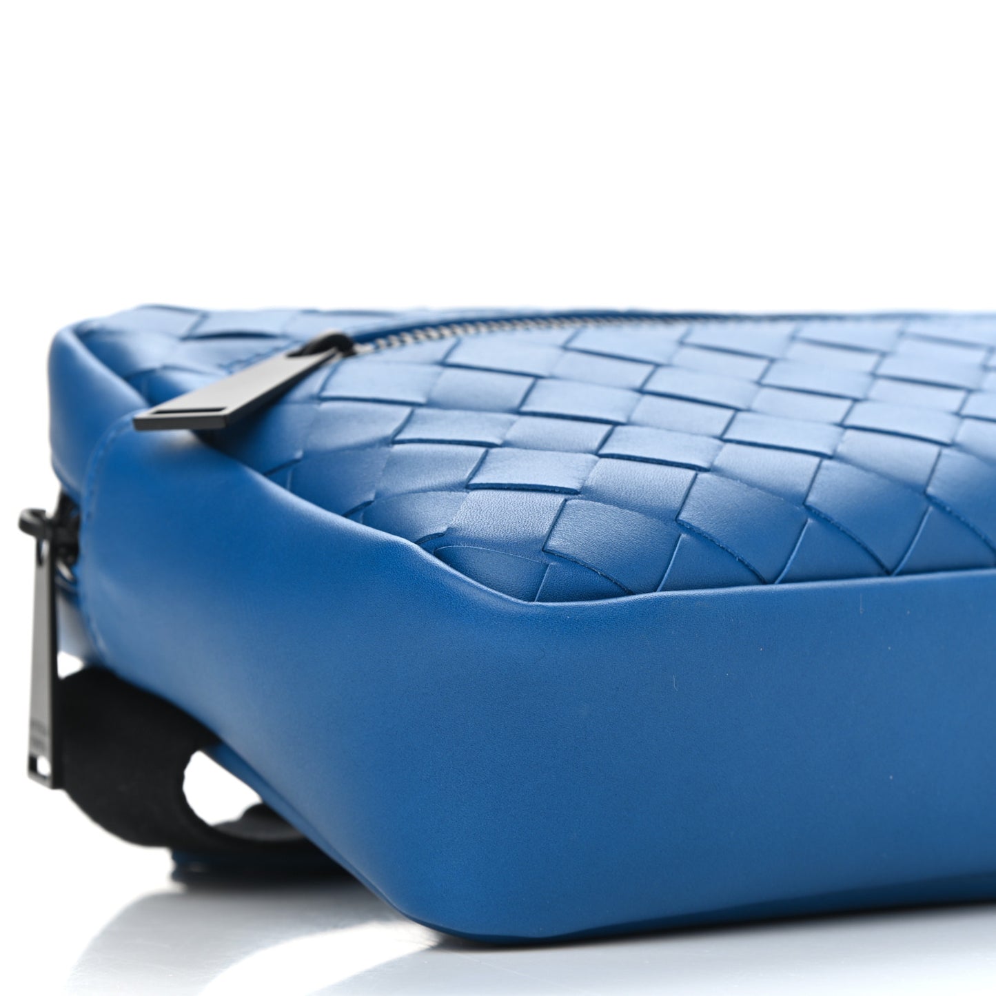 Nappa Intrecciato Belt Bag Blue