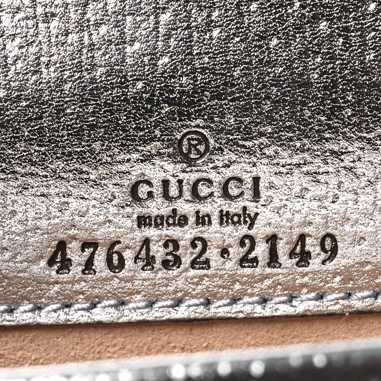 Gucci Metallic Calfskin Super Mini Dionysus Shoulder Bag Silver 6 of 10