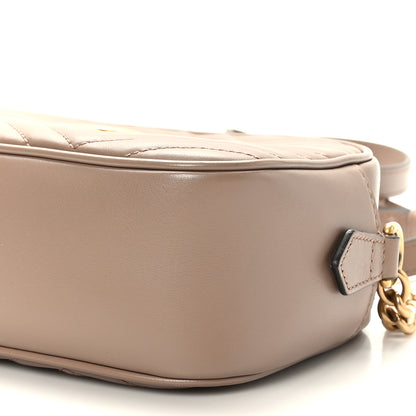 Gucci Calfskin Matelasse Small GG Marmont Chain Shoulder Bag Porcelain Rose 9 of 9