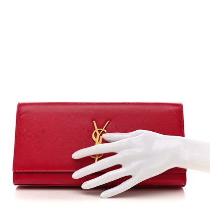Saint Laurent Grain De Poudre Classic Monogram Cassandre Clutch Lipstick Fuchsia 2 of 10