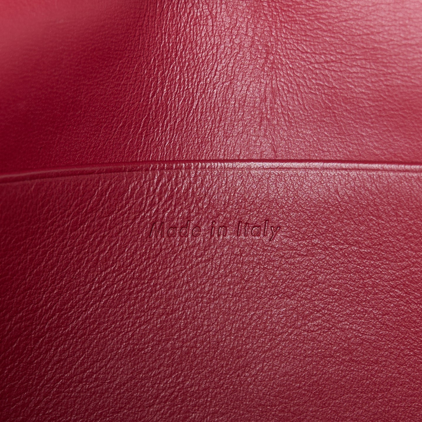 Smooth Lambskin Frame Evening Chain Clutch Ruby Nude