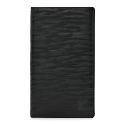 Louis Vuitton Epi Checkbook Organizer Wallet Black 1 of 9
