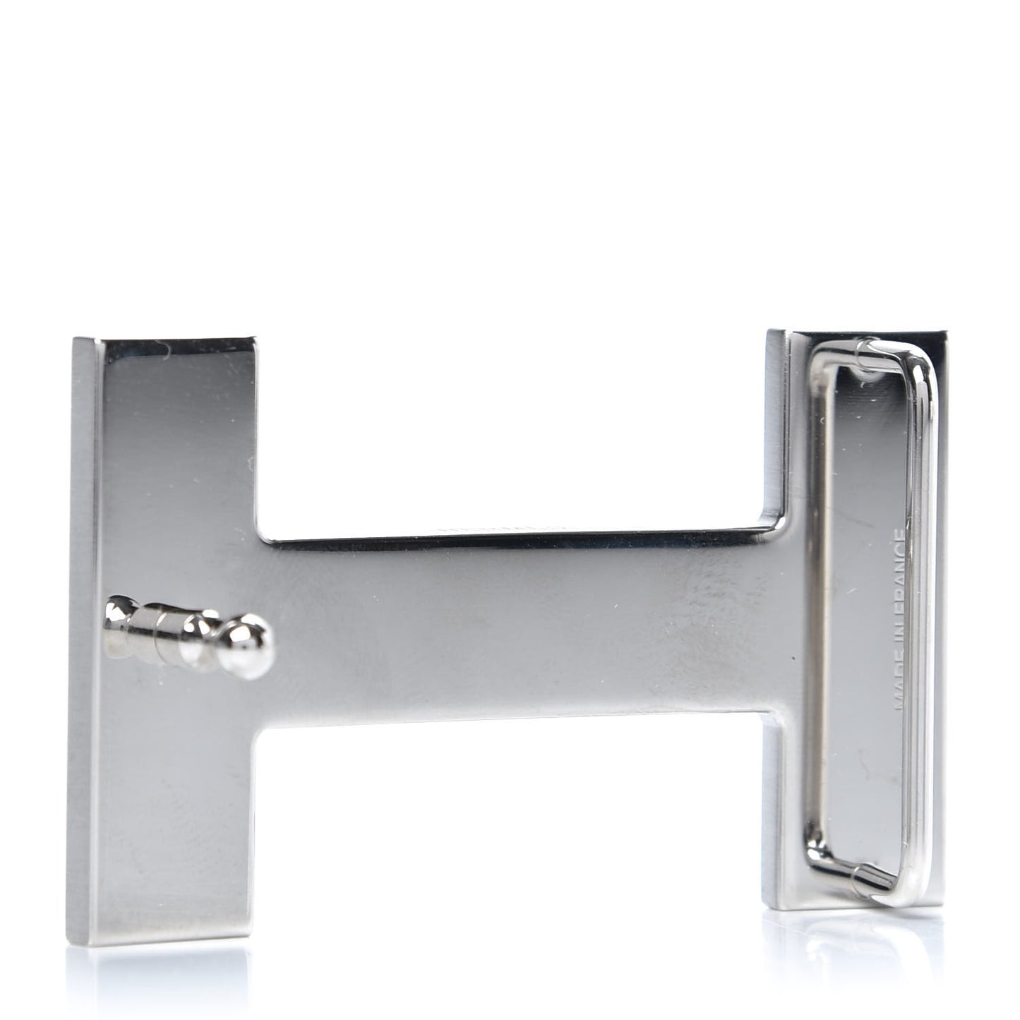 Brushed Palladium 32mm Quizz H Belt Buckle