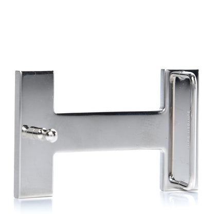 Hermes Brushed Palladium 32mm Quizz H Belt Buckle 2 of 4