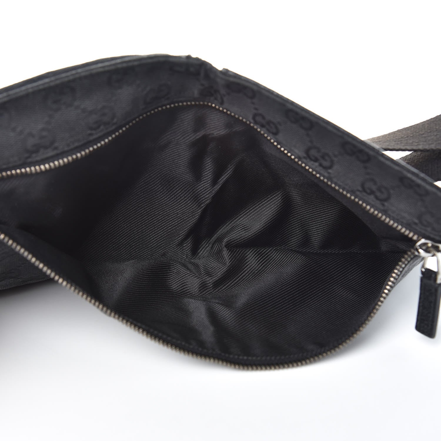 Gucci GG Monogram Double Pocket Belt Bag Black 5 of 12