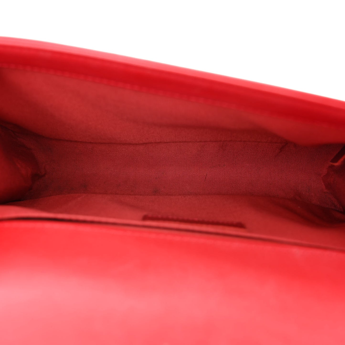 Lambskin Quilted Medium Boy Flap Red