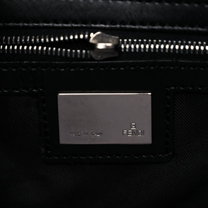 Fendi Zucchino Vitello Shoulder Bag Black 5 of 23