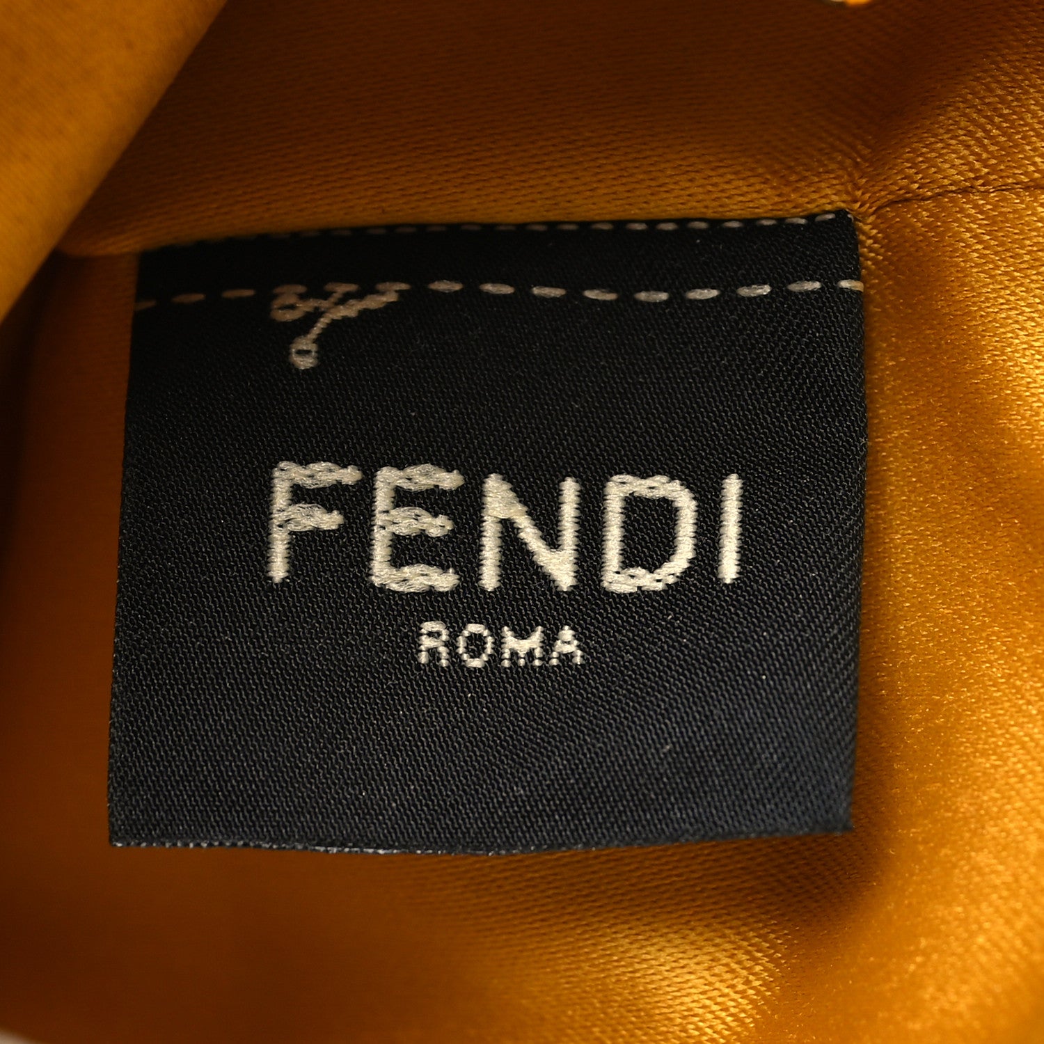 Fendi Satin Sequin Paillettes Elaphe Plexiglass Mini Baguette 1997 Giallo Avorio 8 of 13