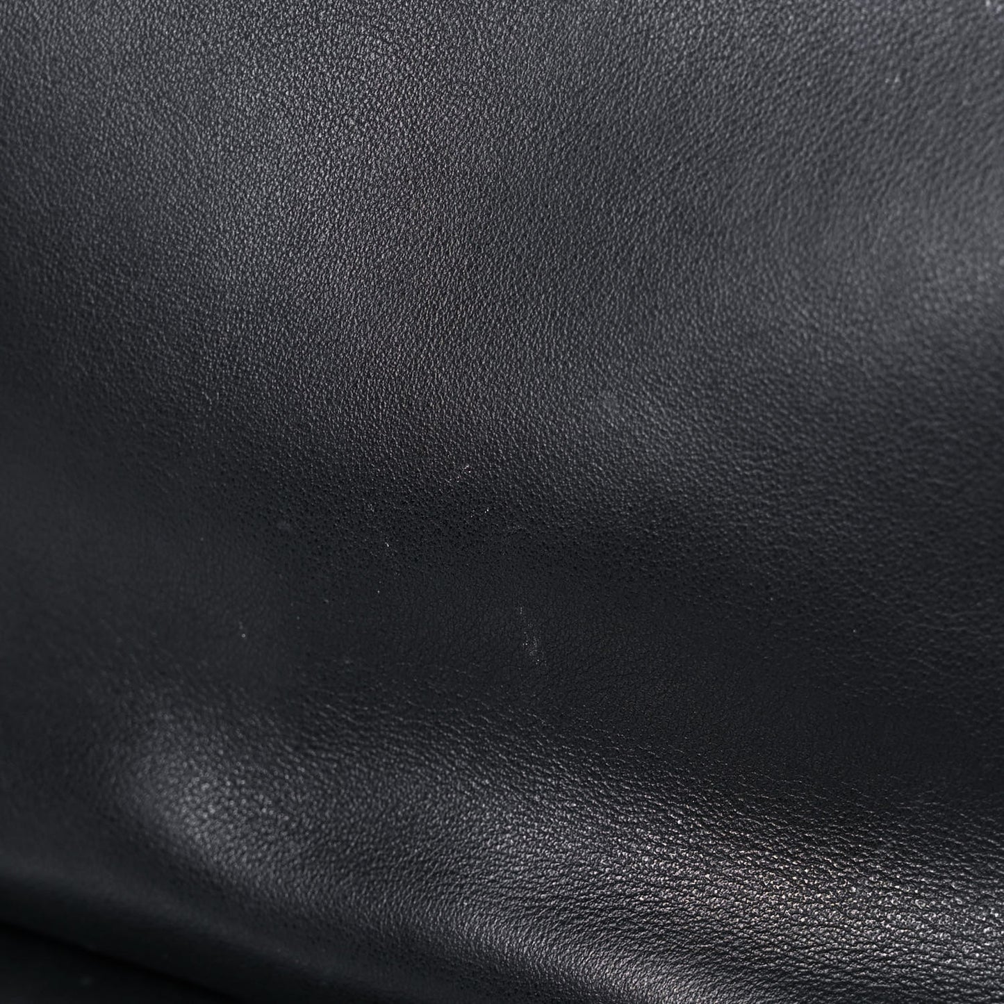Calfskin Mini Infinity Saddle Bag Black