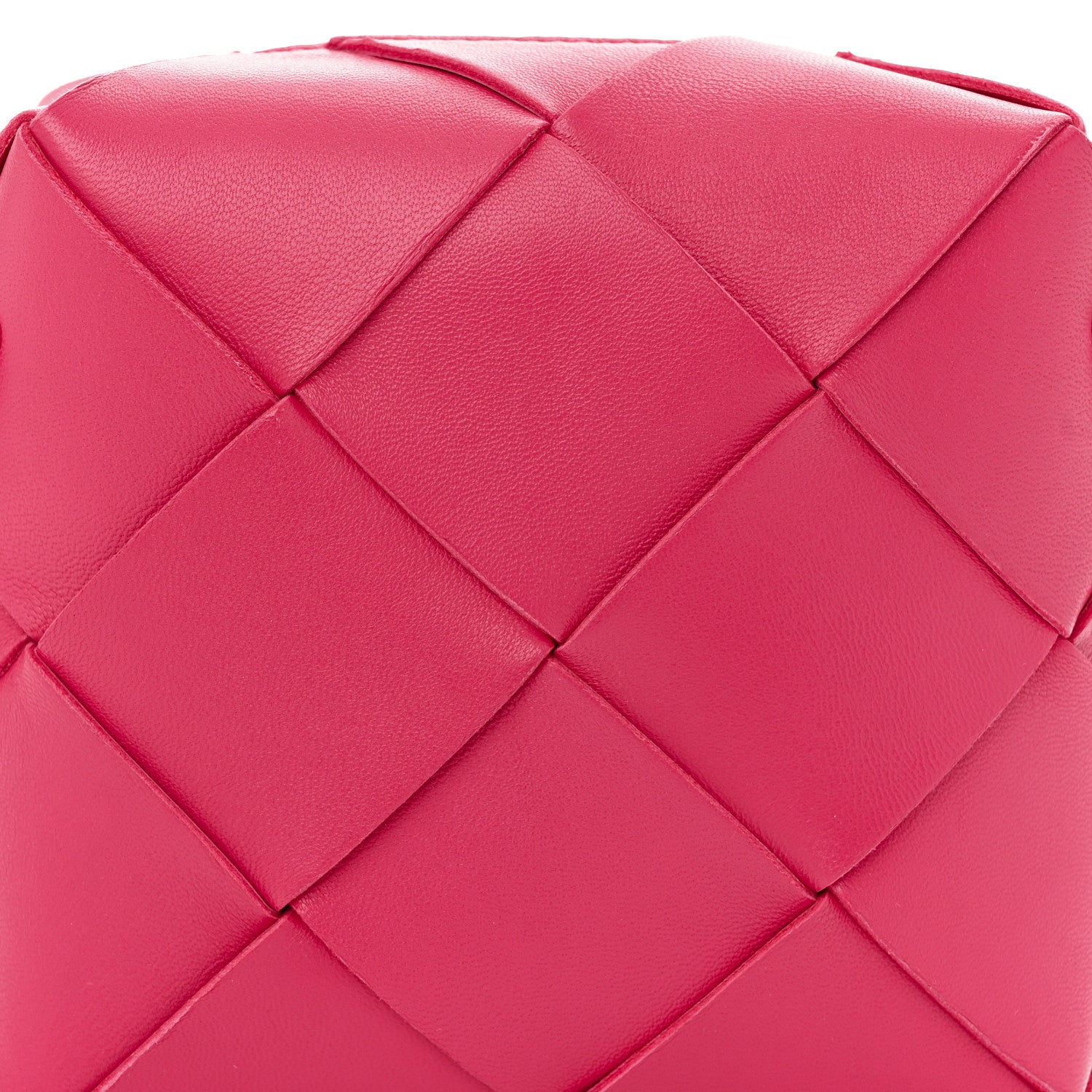 Bottega Veneta Lambskin Maxi Intrecciato Mini Cassette Camera Bag Cranberry 7 of 9