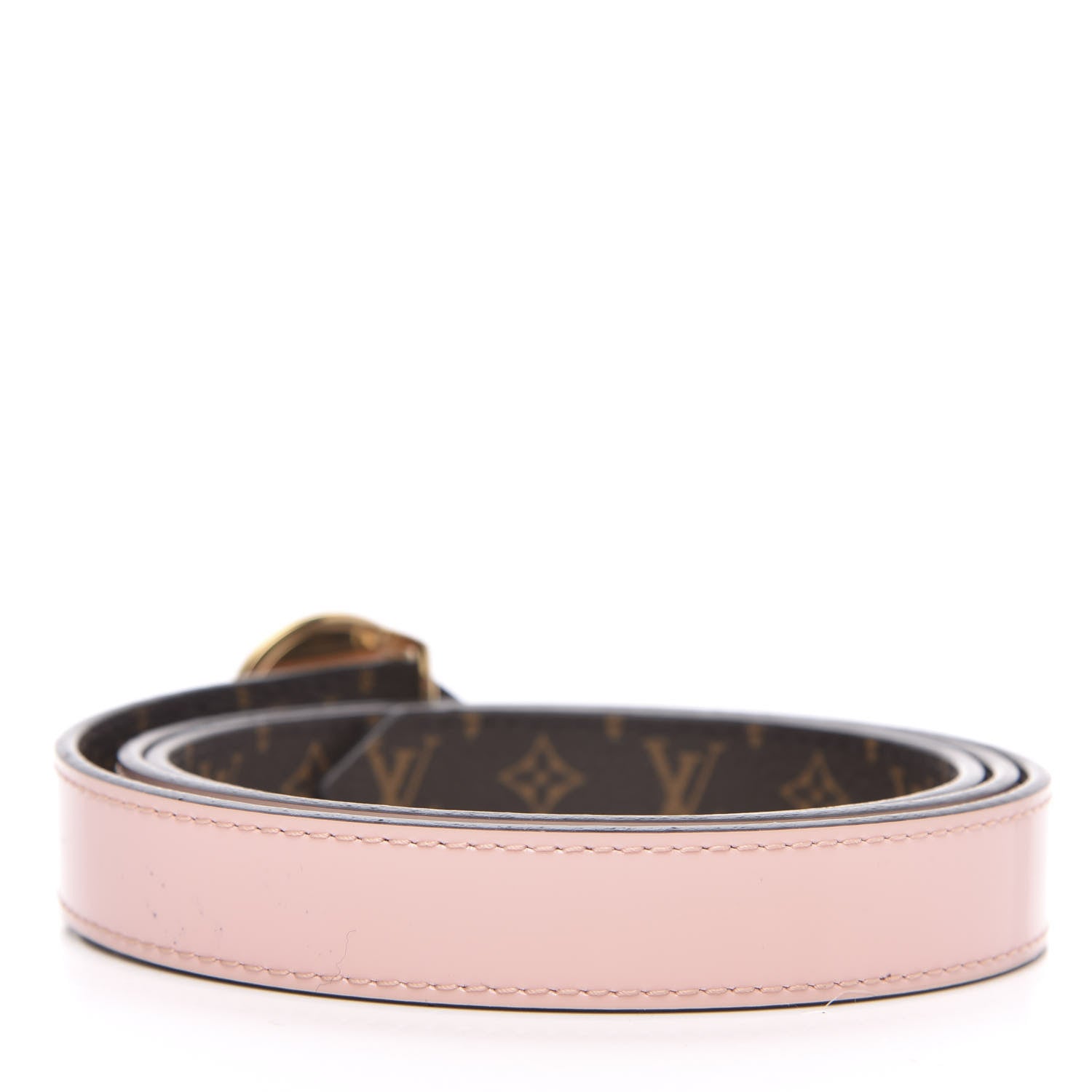 Louis Vuitton Monogram 25mm LV Circle Reversible Belt 85 34 Rose Ballerine 2 of 4