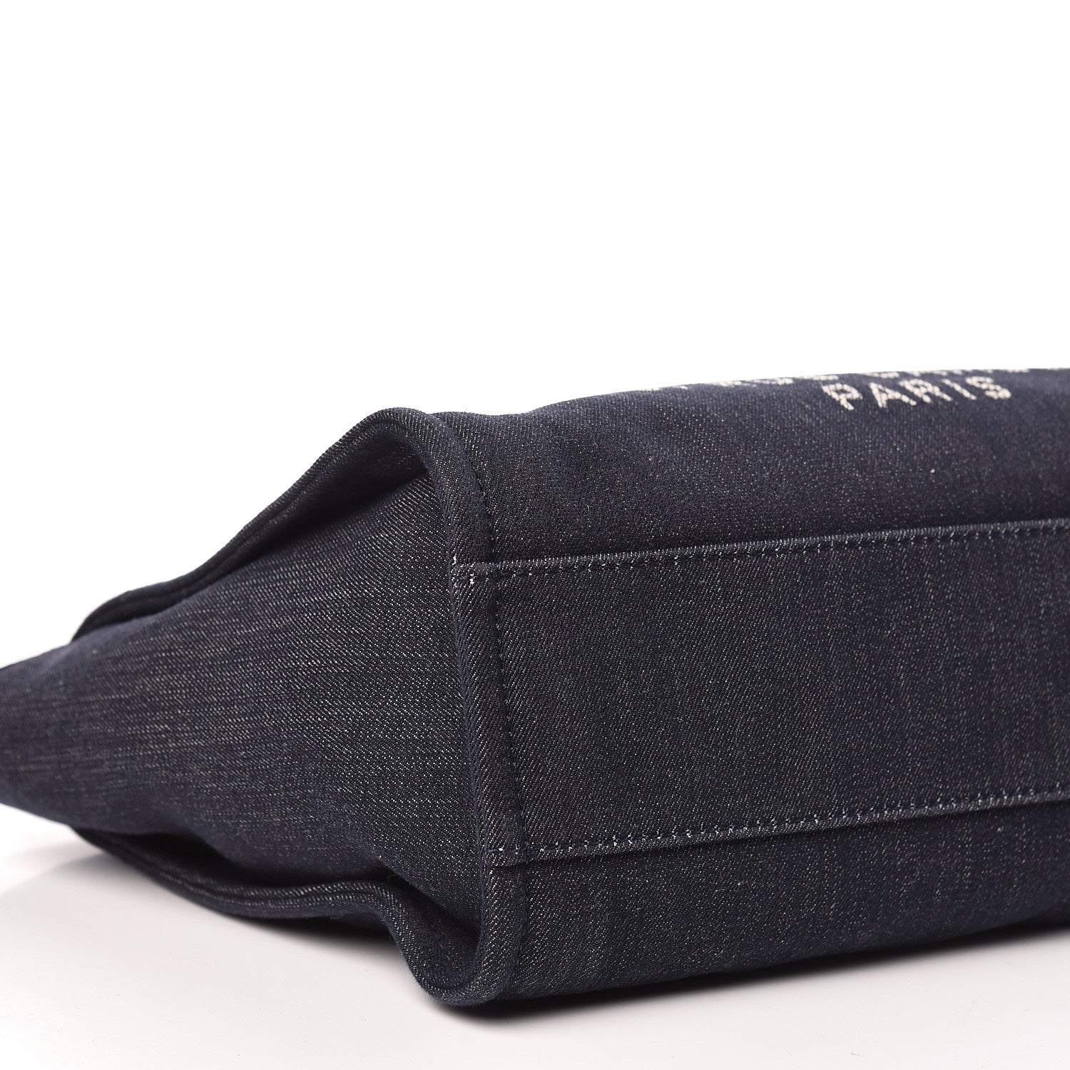Chanel Denim Small Deauville Tote Dark Blue 12 of 15