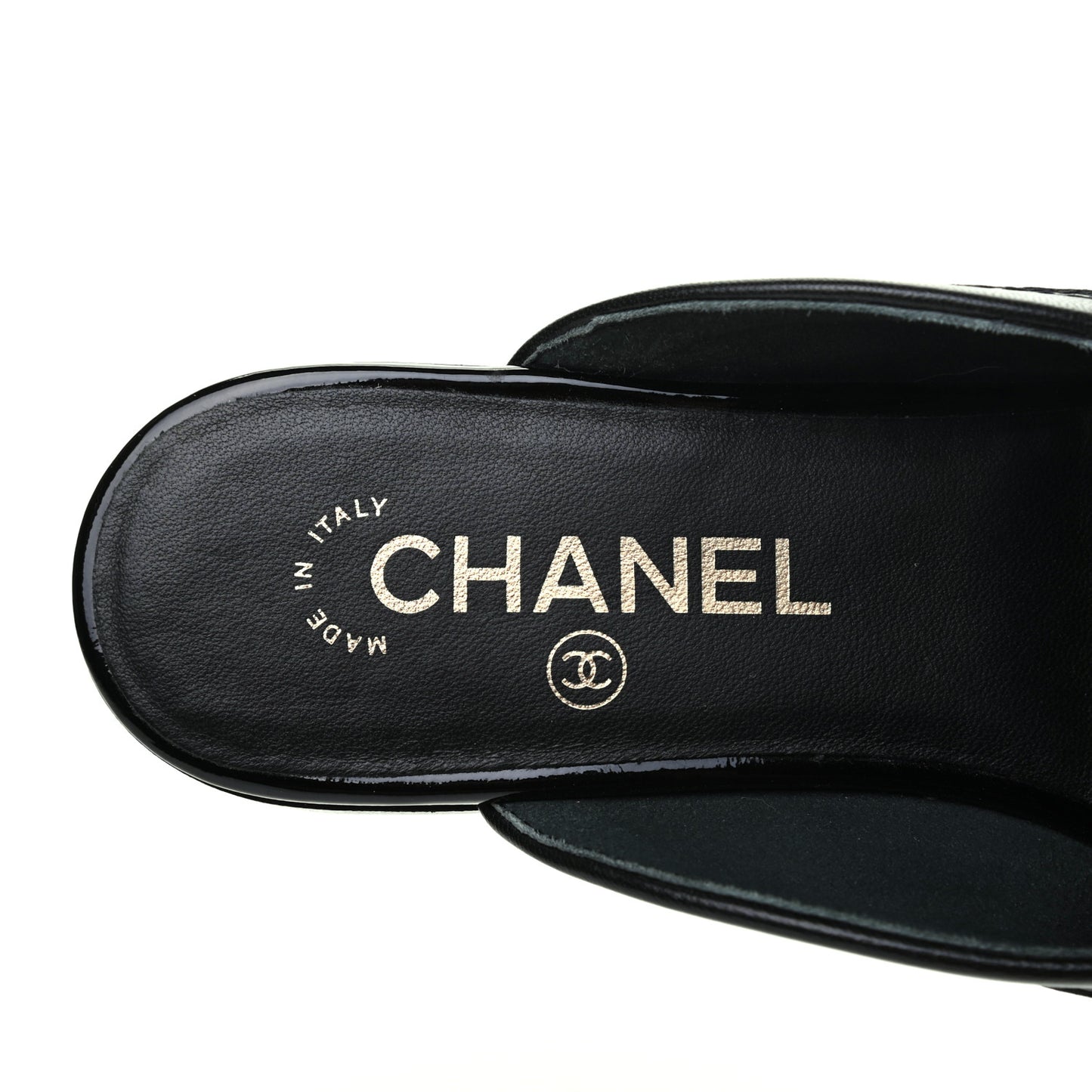 Lambskin CC Mules 36 Black
