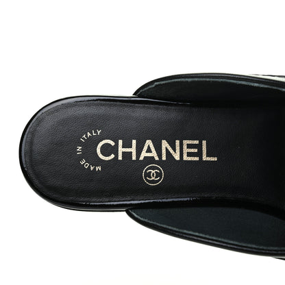 Chanel Lambskin CC Mules 36 Black 7 of 15