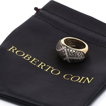 Roberto Coin 18K Yellow Gold Cognac Diamond Fantasia Ring 54 7 6 of 6