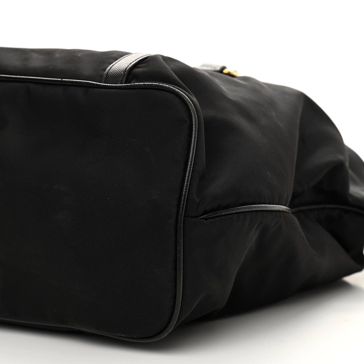 Prada Saffiano Tessuto Nylon Logo Shopping Tote Black 8 of 8