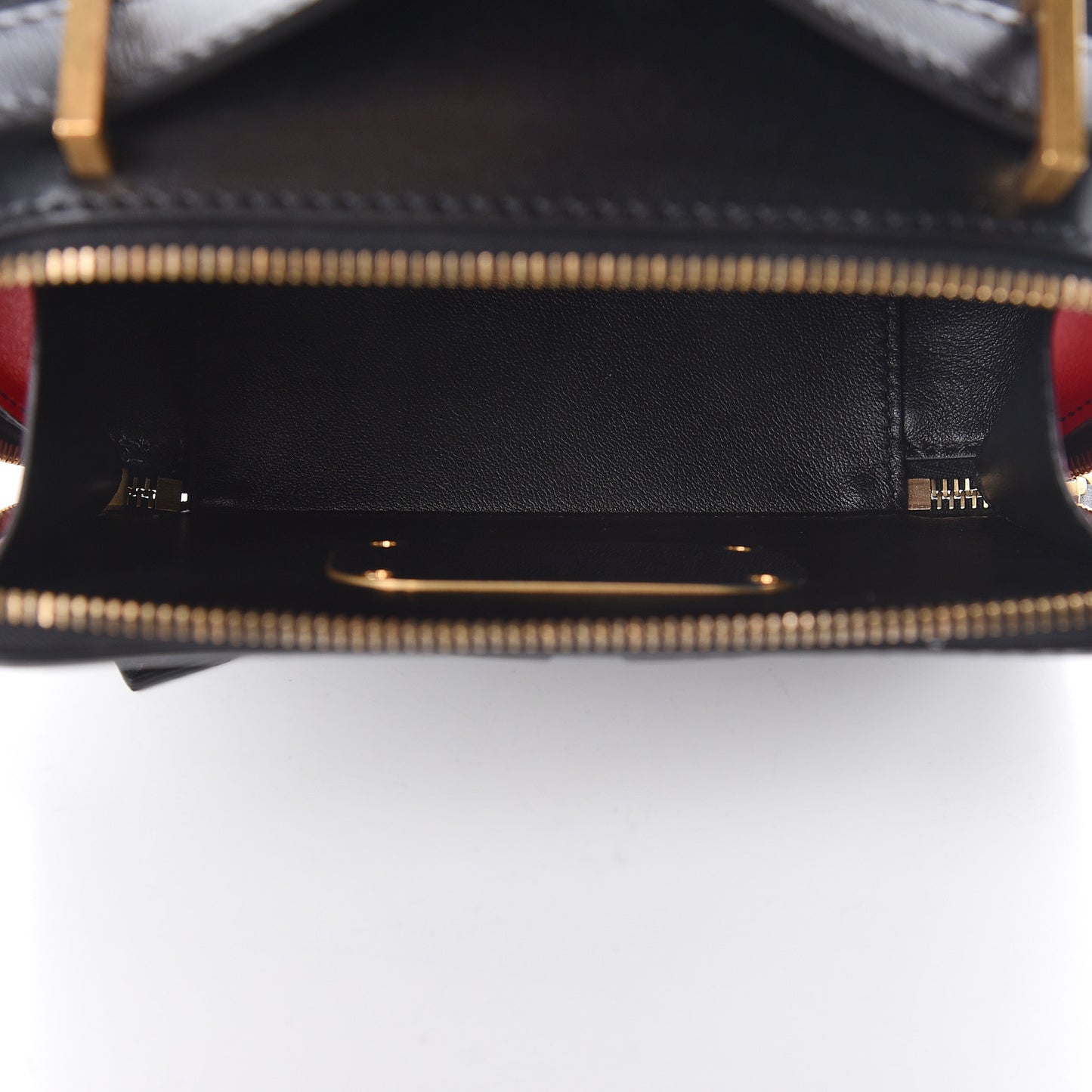 Smooth Calfskin VSling Crossbody Bag Black
