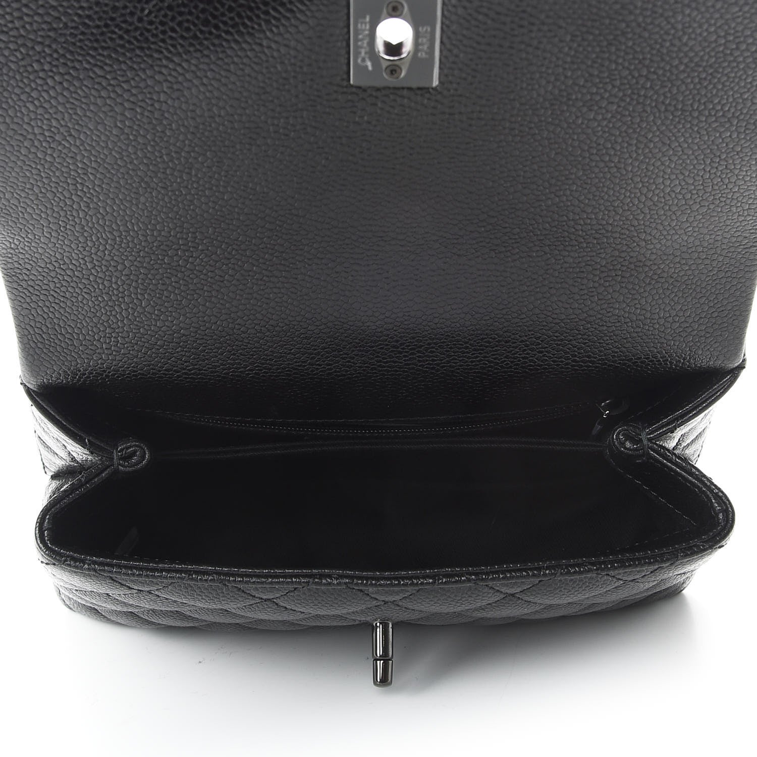 Chanel Caviar Quilted Mini Coco Handle Flap So Black 7 of 9