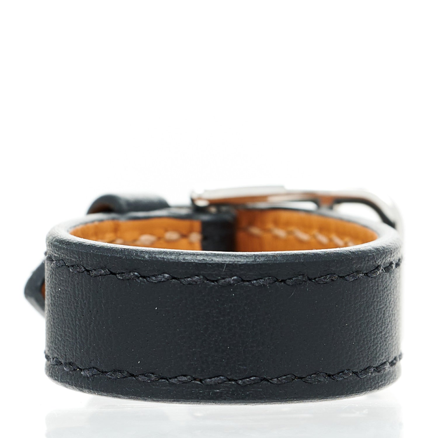 Hermes Tadelakt Etriviere Scarf Ring Black 2 of 5