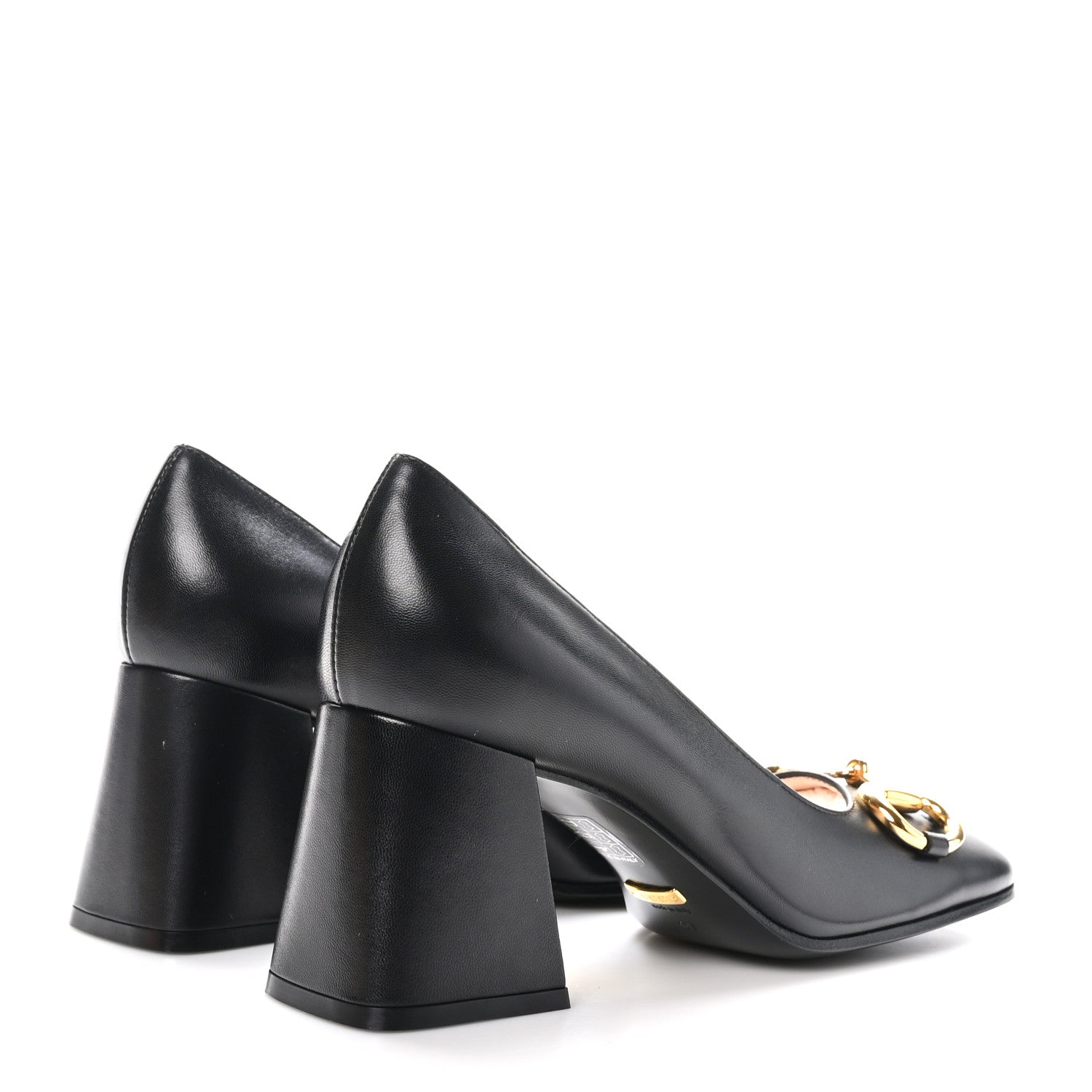 Gucci Malaga Kid Horsebit 75mm Pumps 37 Black 4 of 9