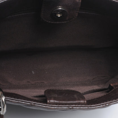 Chanel Calfskin Petit Shopping Tote PST Dark Brown 6 of 9