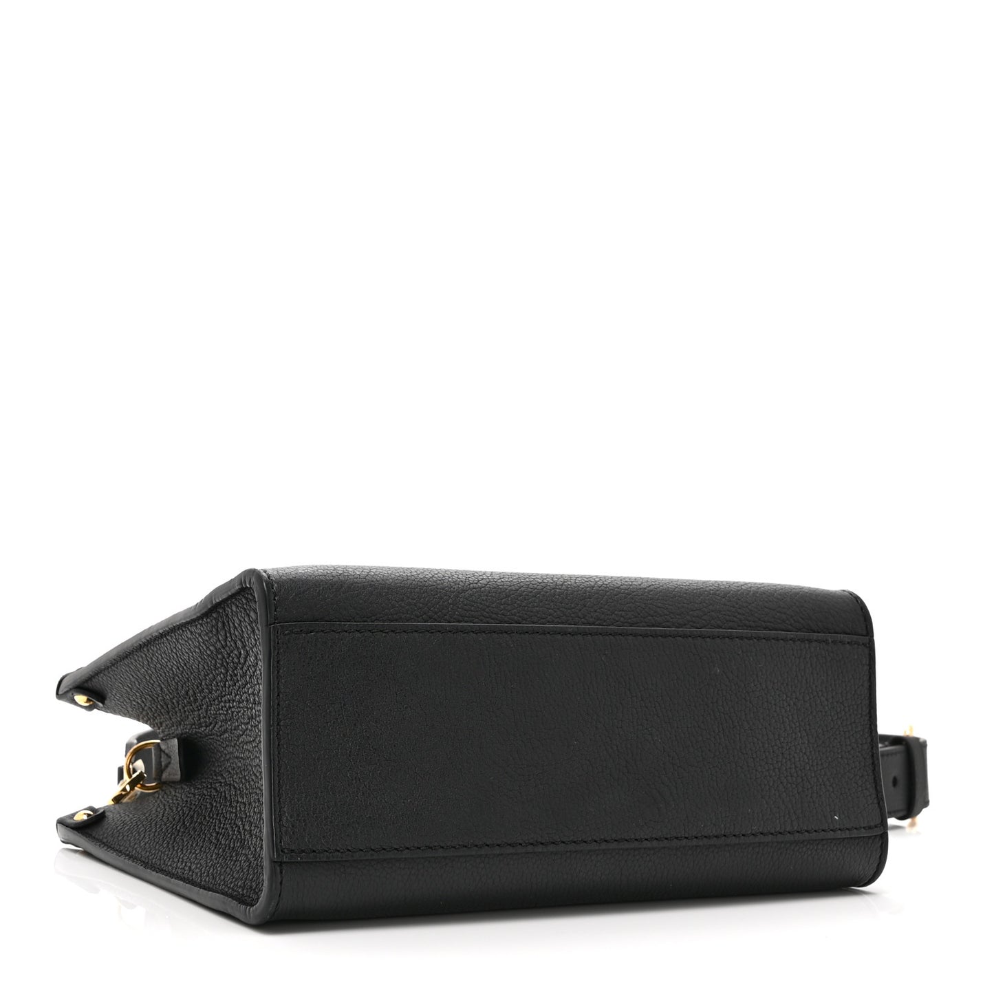 Calfskin Lock & Go Tote Black
