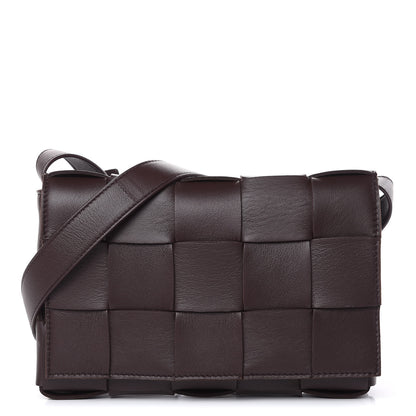 Bottega Veneta Lambskin Maxi Intrecciato Cassette Crossbody Bag Oxblod 1 of 9