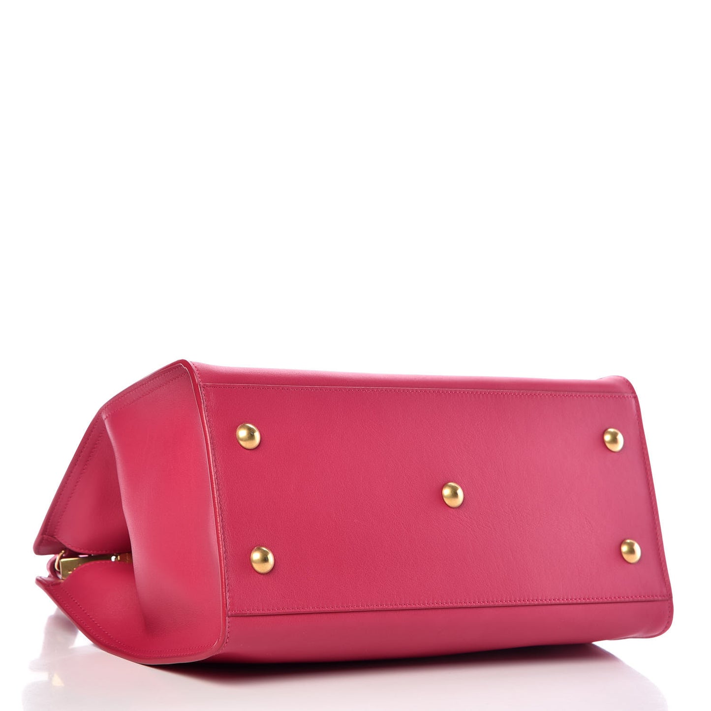 Calfskin Small Classic Y Cabas Fuchsia