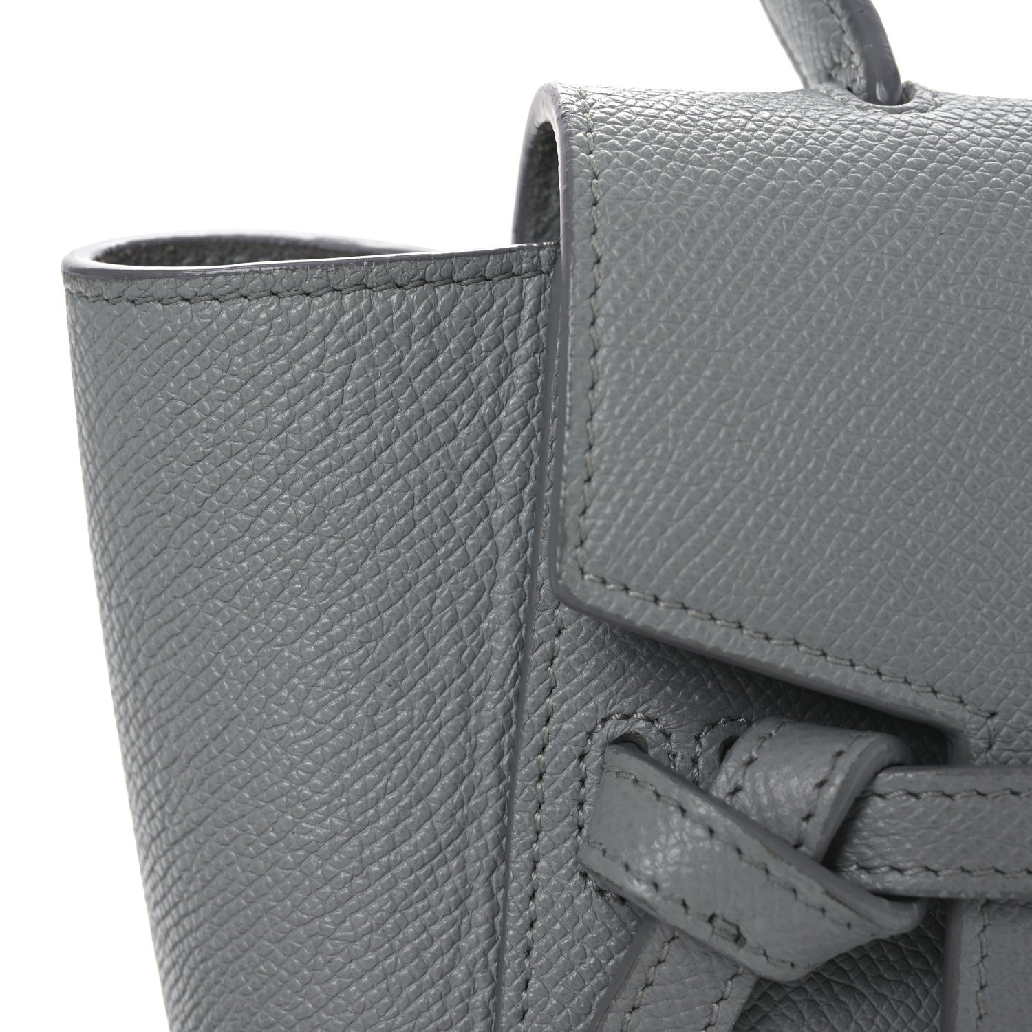 Celine Grained Calfskin Nano Belt Bag Mineral 12 of 13