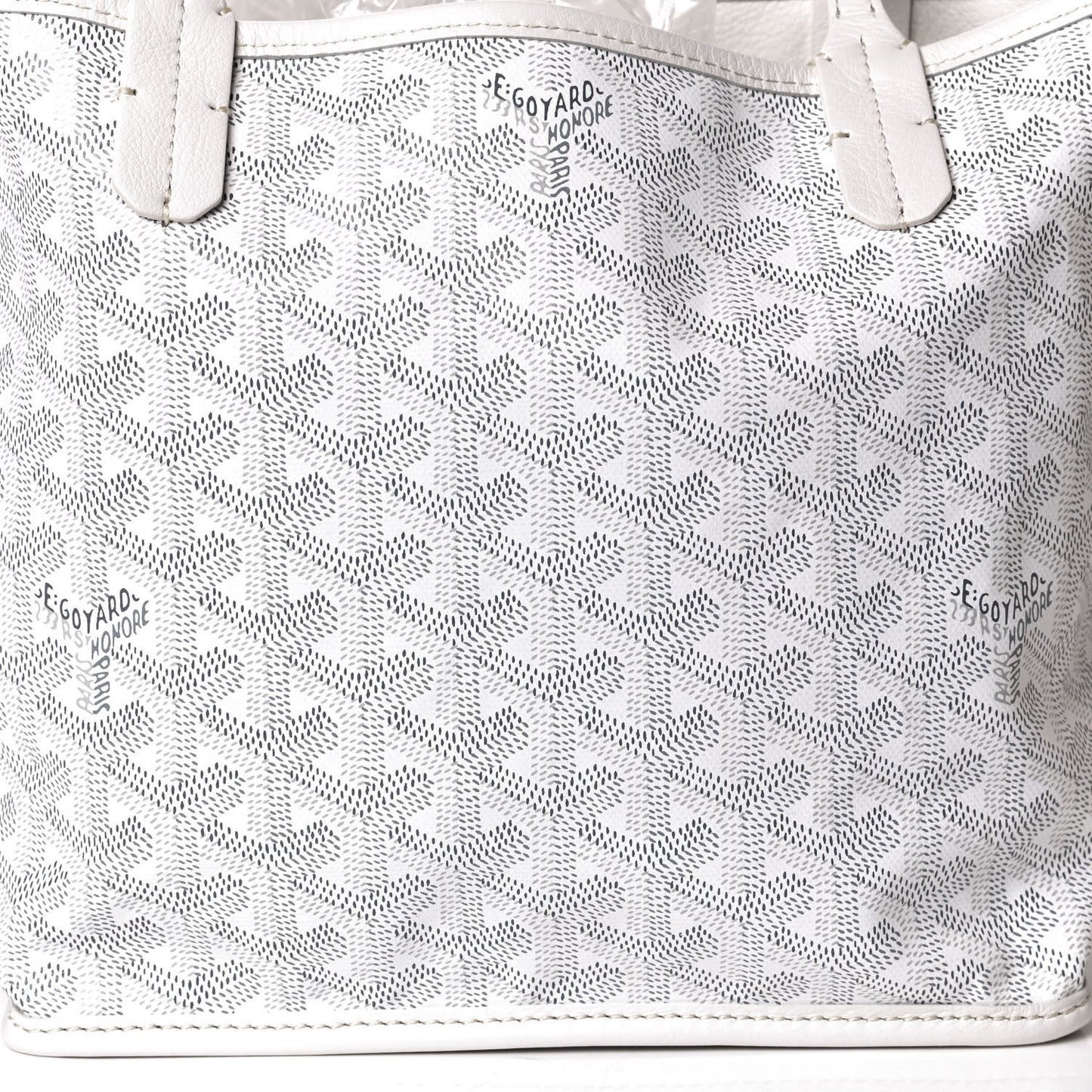 Goyardine Reversible Mini Anjou White