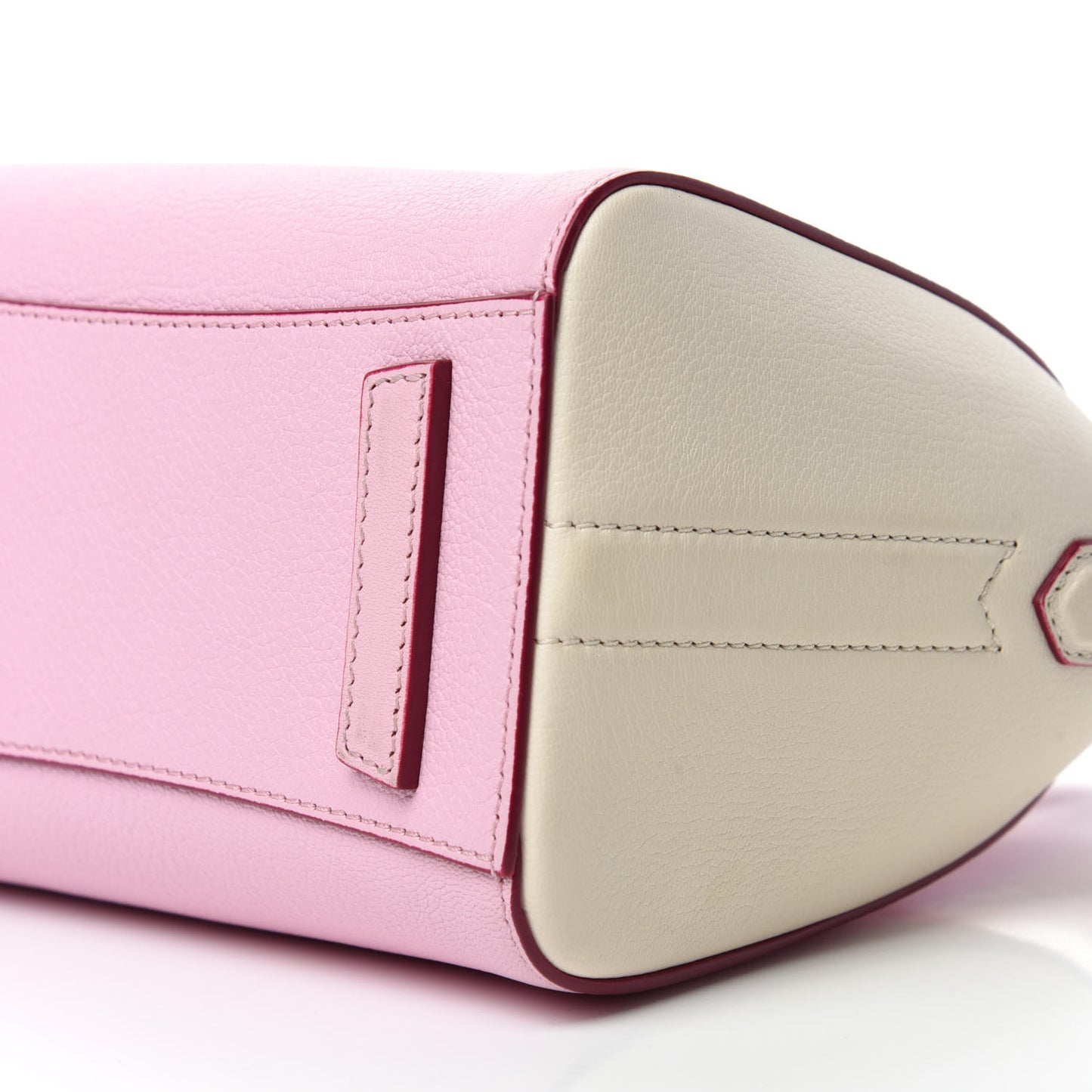 Sugar Goatskin Mini Tri-Color Antigona Bright Pink White Fuchsia