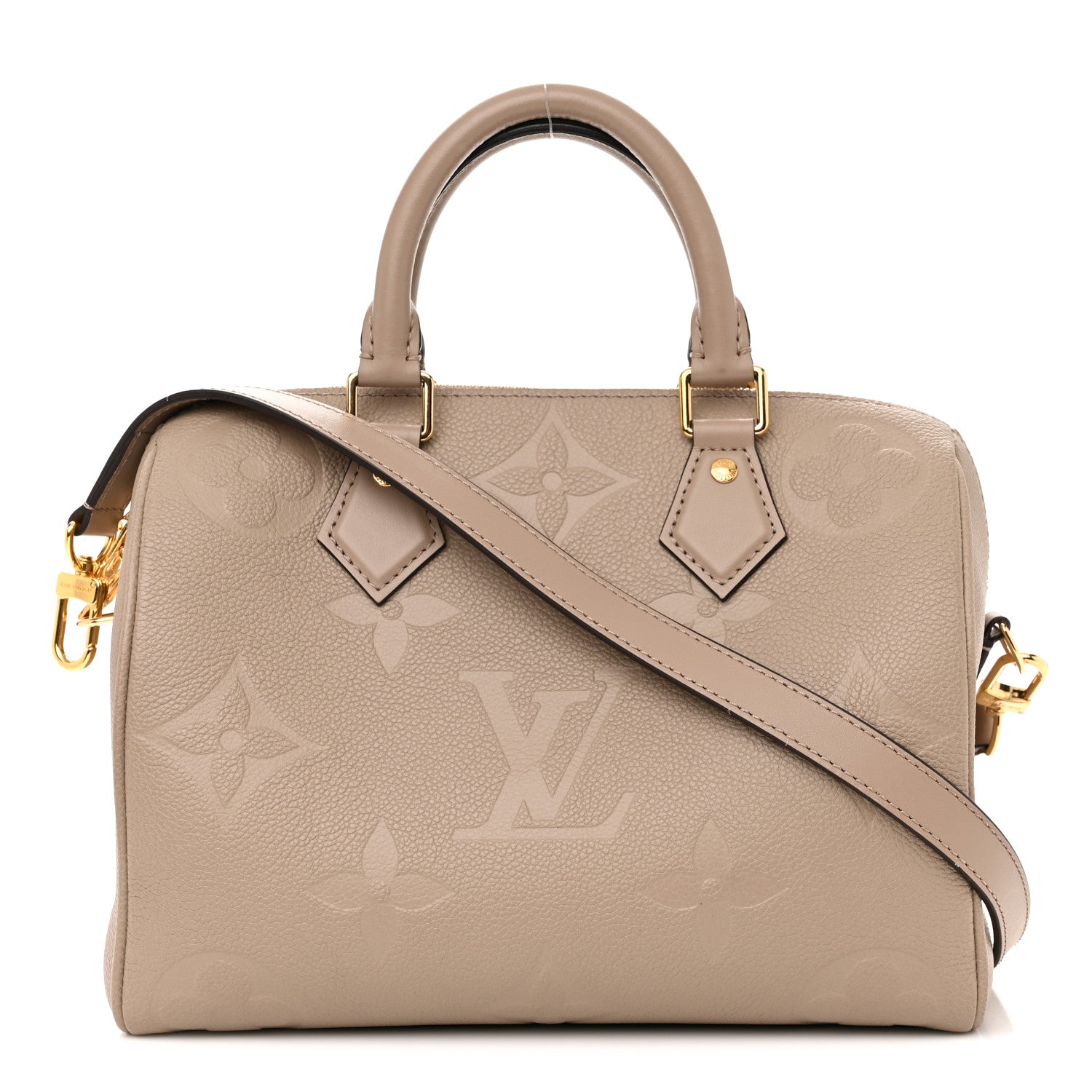Louis Vuitton Empreinte Monogram Giant Speedy Bandouliere 25 Tourterelle 1 of 9