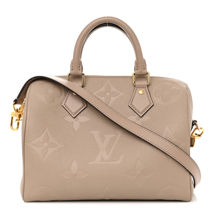 Louis Vuitton Empreinte Monogram Giant Speedy Bandouliere 25 Tourterelle 1 of 9