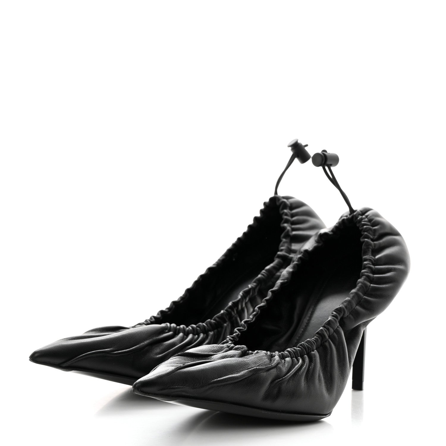 Balenciaga Smooth Nappa Scrunch Knife 80mm Pumps 36 Black 3 of 8