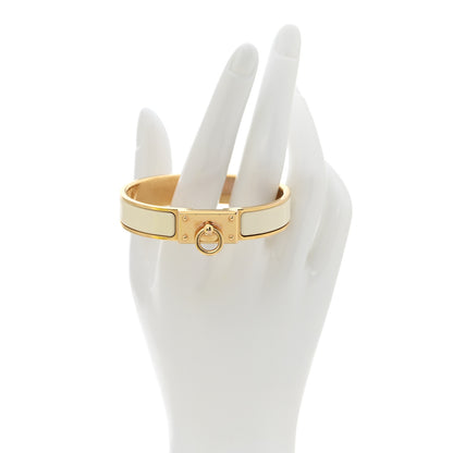 Hermes Enamel Clic Anneau Bracelet PM Craie 2 of 5