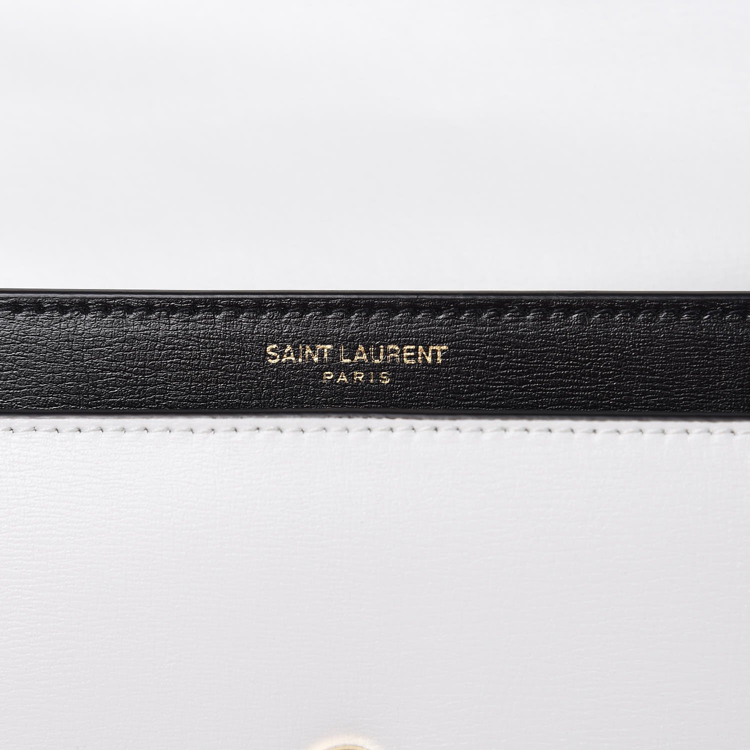 Saint Laurent Calfskin Bi-Color Medium Monogram Sunset Black Pearl White 7 of 9