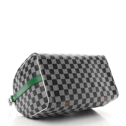 Louis Vuitton Damier Speedy Bandouliere 30 Black White 4 of 10