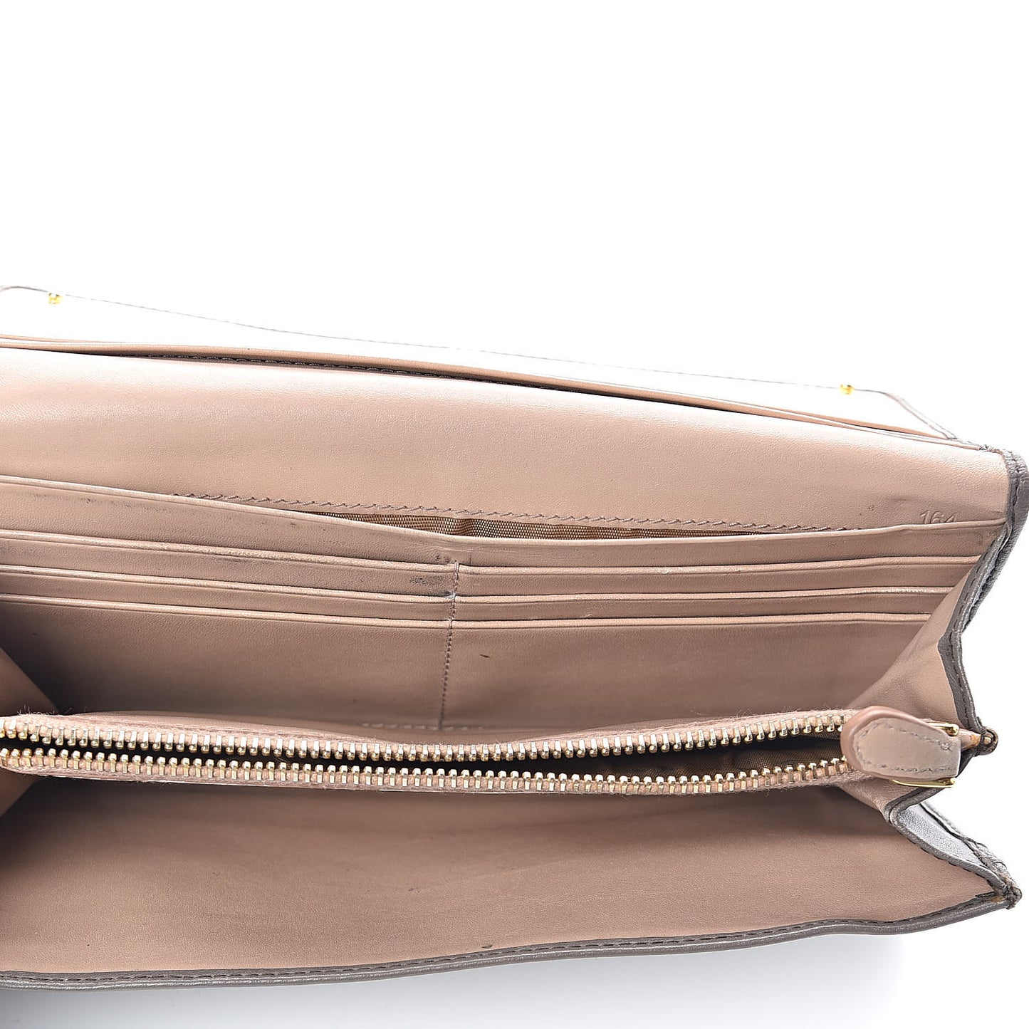 Calfskin Continental Flap Wallet Argilla