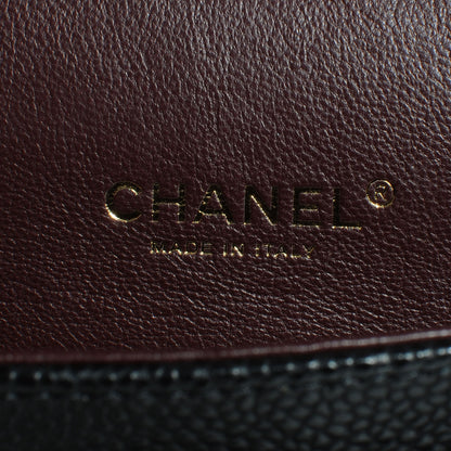 Chanel Caviar Quilted Maxi Double Flap Black 7 of 9